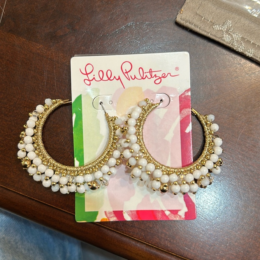 lilly pulitzer hoop earring
